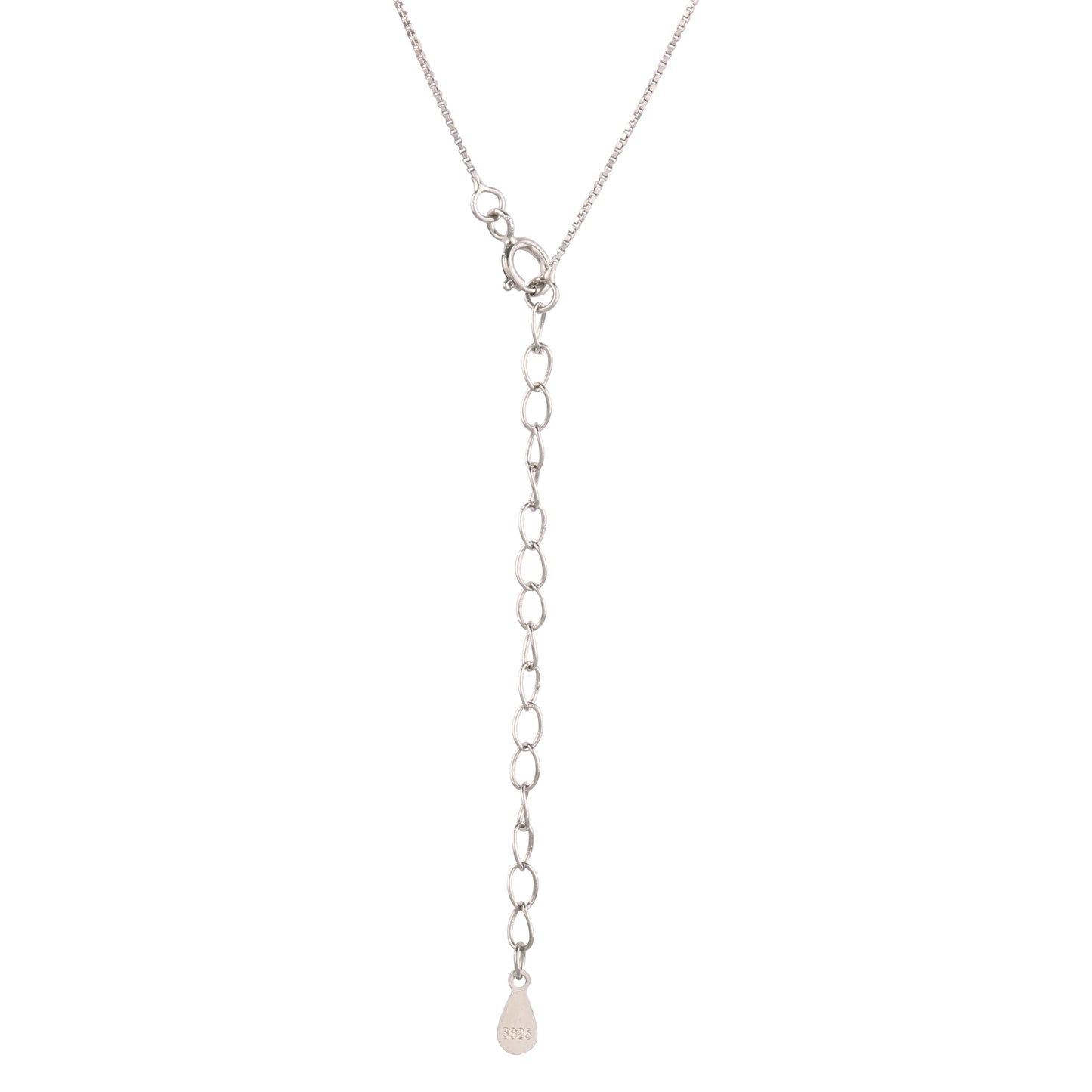 Sterling Silver Pave Heart Pendant