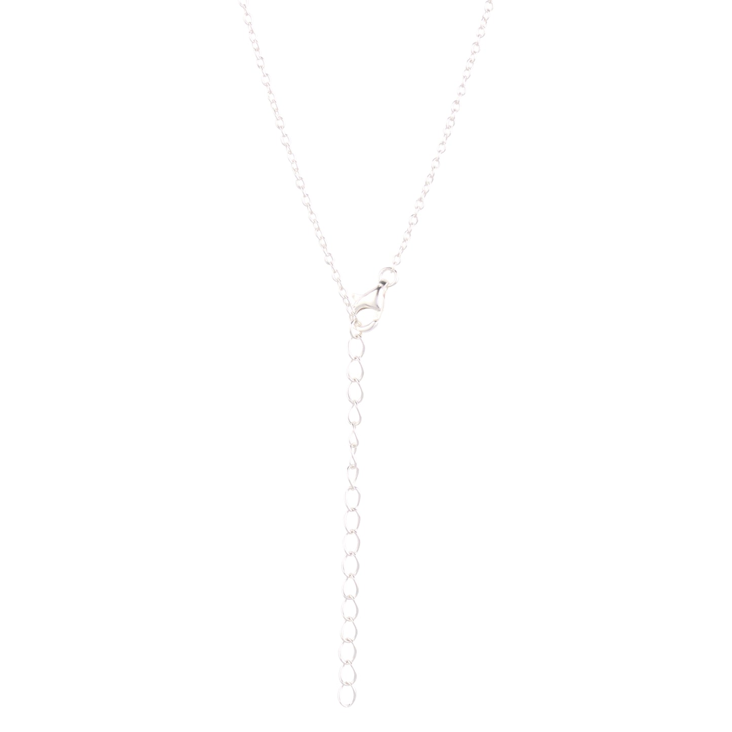 Sterling Silver Pave Heart Pendant
