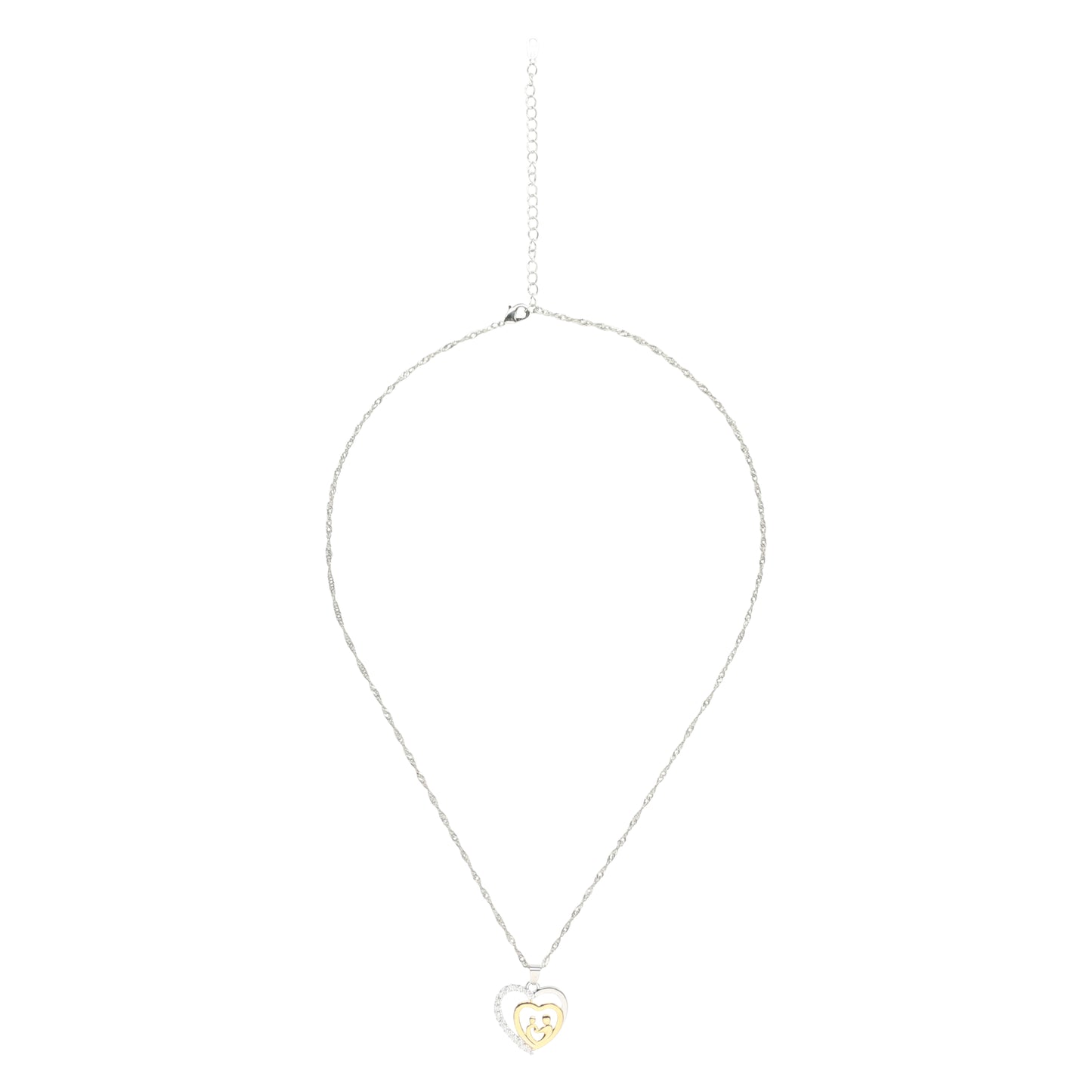 Mother and Child Heart Pendant